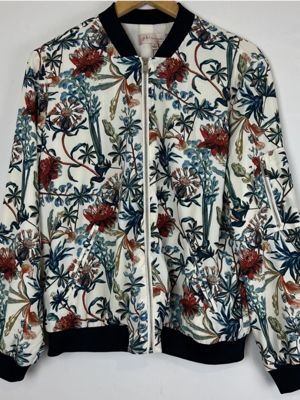 Philosophy di Lorenzo Serafini Floral Bomber Jacket Size Large